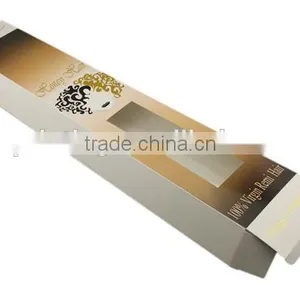 Simply Design High Quality Custom Cheap Hair Extension Folding Box With Window Made in Shanghai thumbnail-2