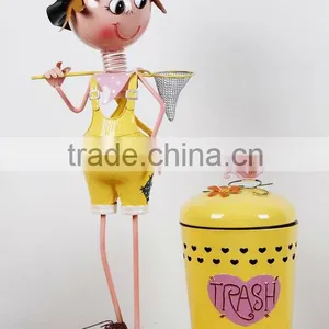 Metal Decor of Garbage Can thumbnail-5
