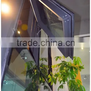 New Aluminum Glass Curtain Wall Design With Awning Window for Sale thumbnail-3