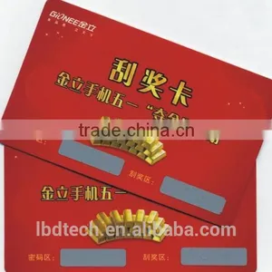 Prepaid Scratch Card Printing For Mobile Phones, Lottery Scratch Card Price Manufacturer From China thumbnail-5