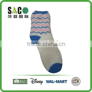Colourful Wavy Line Jacquard Colourful Fluffy Socks thumbnail-1