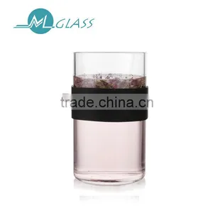 300ml Heat Resistant Glassware Borosilicate Clear Glass Tea Infuser Cup N6510 thumbnail-1