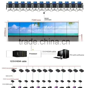 HD/4K Supported Narrow Bezel LCD Video Wall Monitor Wall thumbnail-3