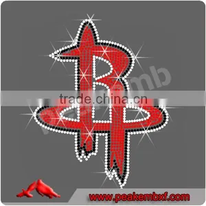 Rockets Rhinestone Transfer Iron on Wholesale for Sports Uniform thumbnail-1