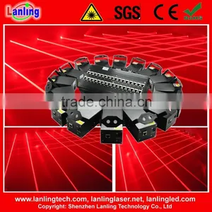 16 Head Mobile Fat Beam Laser Net Curtain Lighting Show System Club Equipemnt thumbnail-1