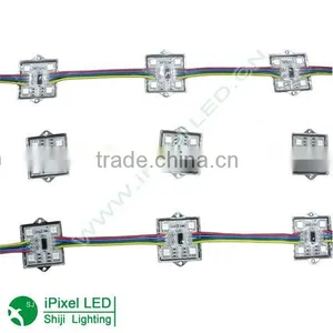 Waterproof 36mm Square 12V Digital RGB LED Pixels (Strand of 20) Module thumbnail-1