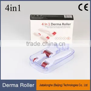 Stainless Micro Needle Therapy Derma Roller Kits Skin Care Beauty 4 in 1 Derma Roller thumbnail-1