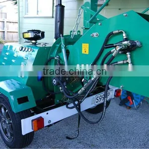 CE Approval Diesel Wood Chipper, Wood Shredder, 40HP Hydraulic Feeding Rolls thumbnail-4