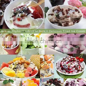 Machine Manufacturer Fried Ice Cream Cart Machine Fried Yoghourt Machine thumbnail-3