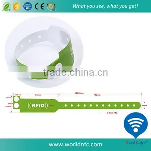 Flexible One Time Use Disposable RFID Paper Wristband thumbnail-1