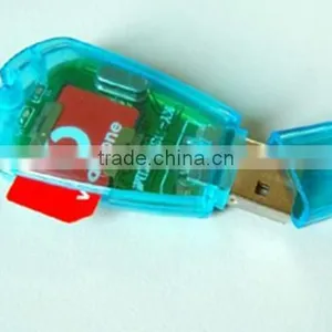 China Cheap USB SIM Card Reader (GSM and CDMA Compatible) thumbnail-1