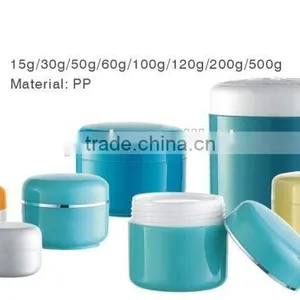 MP6211 PP Luxury Acrylic Cosmetic Jar Big Round Shape Acrylic Cosmetic Hair Cream Jar ,cylinder Shape Cream Jar thumbnail-1
