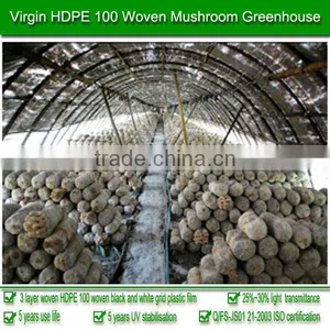 China Plastic Manufacture Supply 3-layer Woven 200 Micron 5-year UV Stabilized HDPE Tunnel Plastic Greenhouse Film for Mushroom thumbnail-1