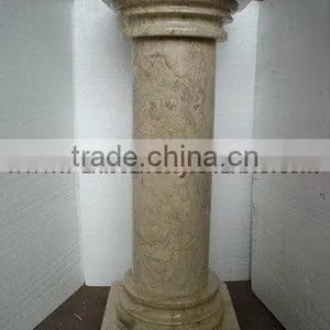 EXPORT QUALITY SAHARA BEIGE MARBLE PEDESTALS thumbnail-4