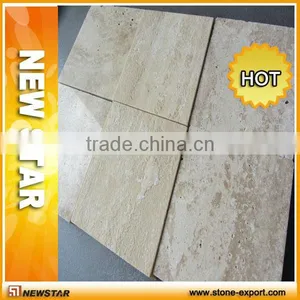 Beige Tumbled Travertine With Unfill Holes thumbnail-1