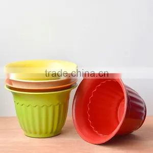 Cheap Colored Plant Fiber Biodegradable Plastic Plant Pots Wholesale thumbnail-1