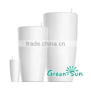 LQ3561 ABS Flower Design Planter,large Plastic Planters,cheap Plastic Planters thumbnail-3