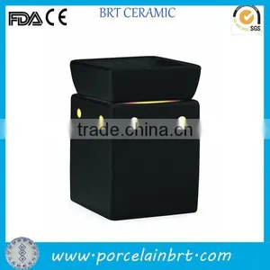 Black Square Custom Ceramic Candle Wax thumbnail-1
