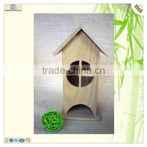 Fsc Guaranteed Laser Carving Wood Bird Cage House thumbnail-1