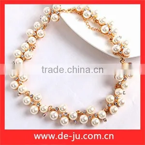 Charm Fashion Pearl Chunky Necklace thumbnail-1