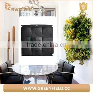 Vertical Garden Planter Wall Planter 9 Pocket Handmade Felt Bag thumbnail-1