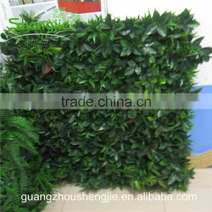 SJLJ013360 Direct Selling Artificial Leaves Wall / Fake Plastic Grass Wall for Wall Decoration thumbnail-3