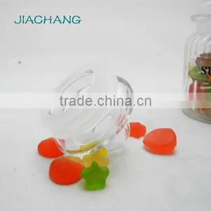 Chinese Style Recycled Glass Tea Sugar Coffee Jar With Brand and Lid thumbnail-4