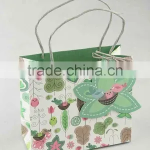 Colorful Shopping Paper Bag With Card /Printed Foldable Gift Bag thumbnail-1