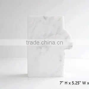 Office Display Wholesale Carrara Marble Bookends Abstract Sculpture Bookends Contemporary thumbnail-3
