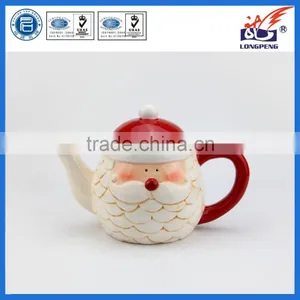 Ceramic Santa Claus Head Teapot,Christmas Santa Claus Head Teapot thumbnail-1