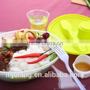 BPA-Free Plastic Lunch Box With Fork and Sourcing Container thumbnail-1