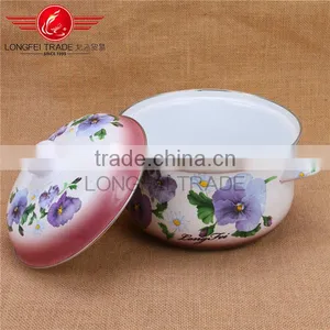 Longfei OEM 5pcs Turkey Enamel Casserole / Enamel Cookware Set Kitchen thumbnail-3