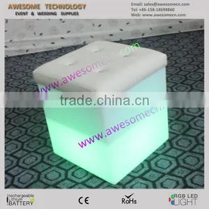 40cm Illuminated Modern LED Plastic Open Cube With Pad (cb470) thumbnail-1