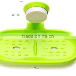 Vacuum Suction Cup Kitchen and Bathroom Plastic Shelf/holder/soap Frame thumbnail-5