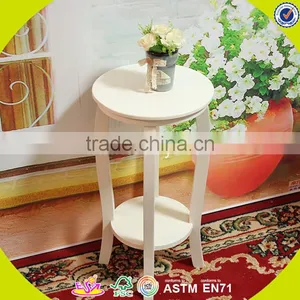 2017 New Design Wooden Outdoor Plant Stands White Solid Wooden Outdoor Plant Stands Best Outdoor Plant Stands W08H056 thumbnail-5