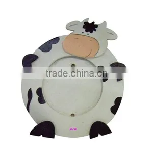 Fashion Wooden Photo Frame Toy for Kids,cheap Wooden Toy Photo Frame for Children,cow Design Photo Frame for Baby WJ278243 thumbnail-1