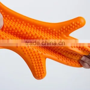Silicone Cooking Gloves, Heat Resistant, Non-Slip Safe Utensils Handling, Cooking & Baking, Oven Mitt for Grilling, BBQ Gloves thumbnail-3