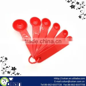 Eco-Friendly 6pcs Plastic Measuring Spoon Set CK-SS003B thumbnail-1