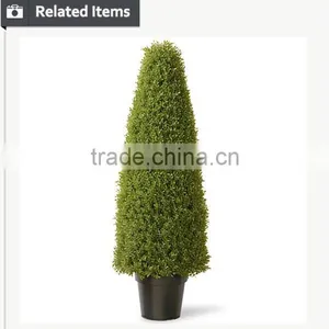 Artificial Fake Greenery Decorative Boxwood Everygreen Decoration Topiary Grass Ball thumbnail-6