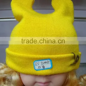 2014Hot Sales! Charming Solid Color Cotton Wholesale Baby Hat thumbnail-1