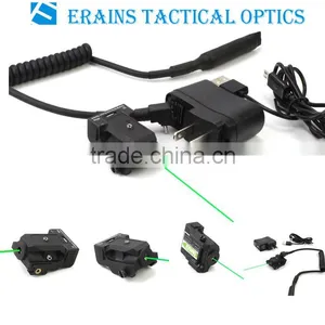 New Improved Design Tactical Sub Compact Rechargeable Pistol Green Laser Sight With Tail Pad Switch thumbnail-1