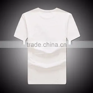 Custom Men Cotton Plain Printing Solid t Shirt thumbnail-2