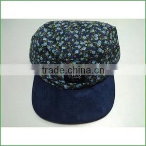 2015 Fashin Nwe Produce Floral 5 Panel Hats / Cap With Leather Patch thumbnail-1
