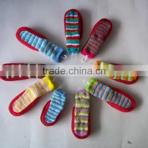 Chenille Socks Fluffy Socks Fresh Color Feather Socks for Children thumbnail-5