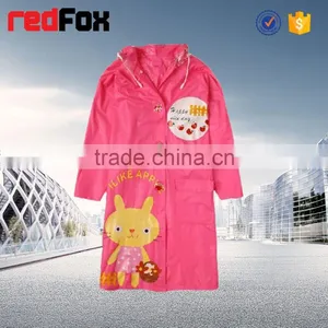 Waterproof Cute Hot Sale Red Rain Coat for Kids thumbnail-1