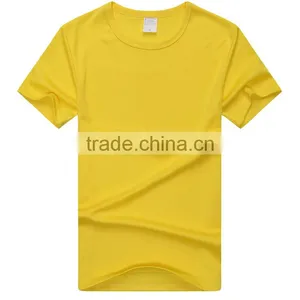 Factory Price Round Neck Cheap Plain Dyed Cotton Fitted T-shirts thumbnail-2