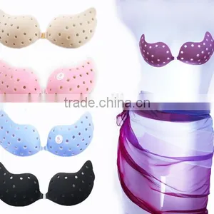 Breathable Special Shape Front Closure Backless Sexy Perforating Stylish Bra thumbnail-1