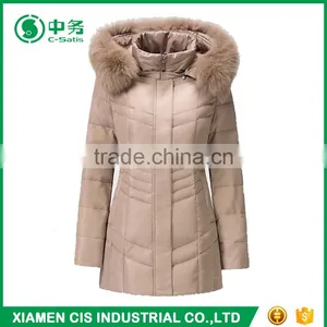 2017 New Arrival Winter Windproof Slim Fit Hooded Womens Parka Jacket thumbnail-2