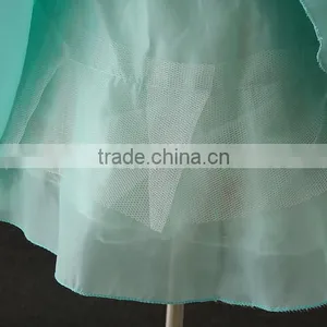 2017 Indian Girls Without Dress Pictures Summer Green Flower Puffy Party Dress Turkey Girls Shining Performance Dance Dresses thumbnail-6