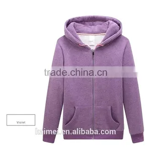 2017 Wholesale Beautiful Design Amazing Quality Eco-friendly Breathable Anti-wrinkle Cute Pure Color Hoodie 100%cotton thumbnail-4